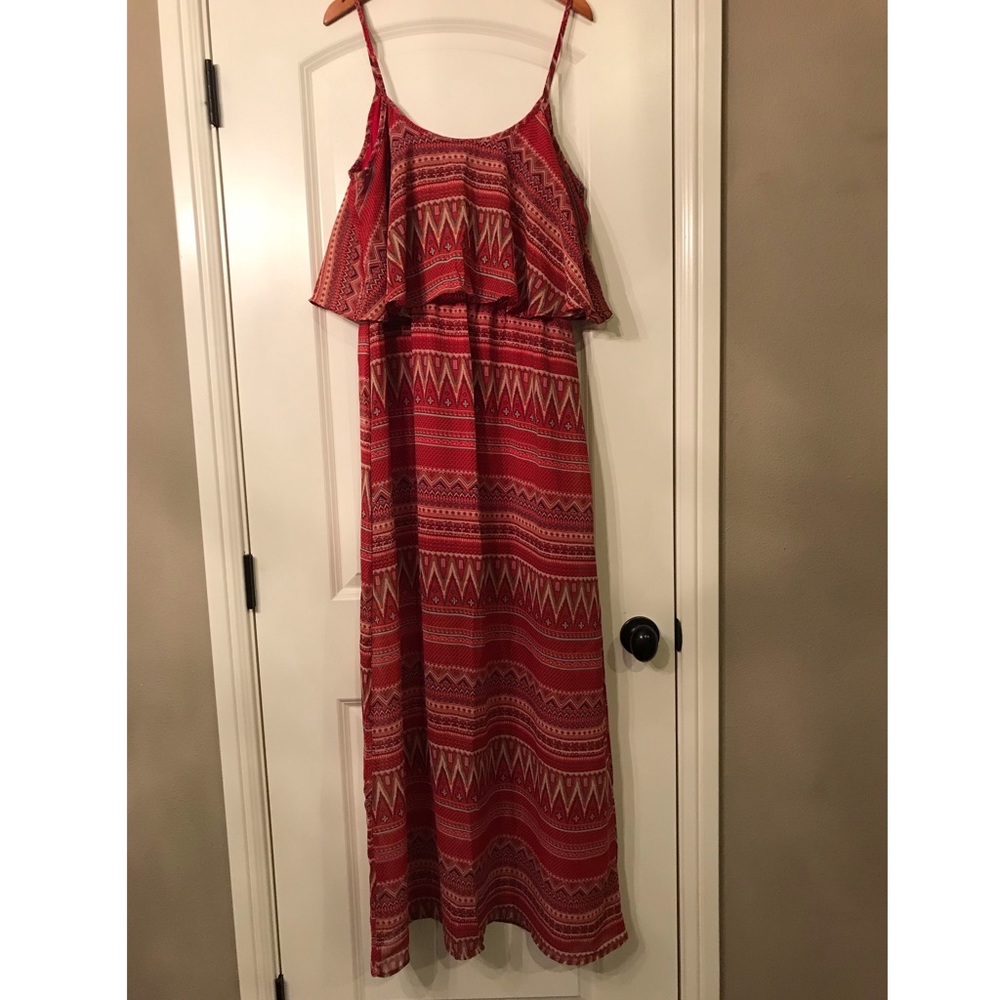 Printed maxi dress